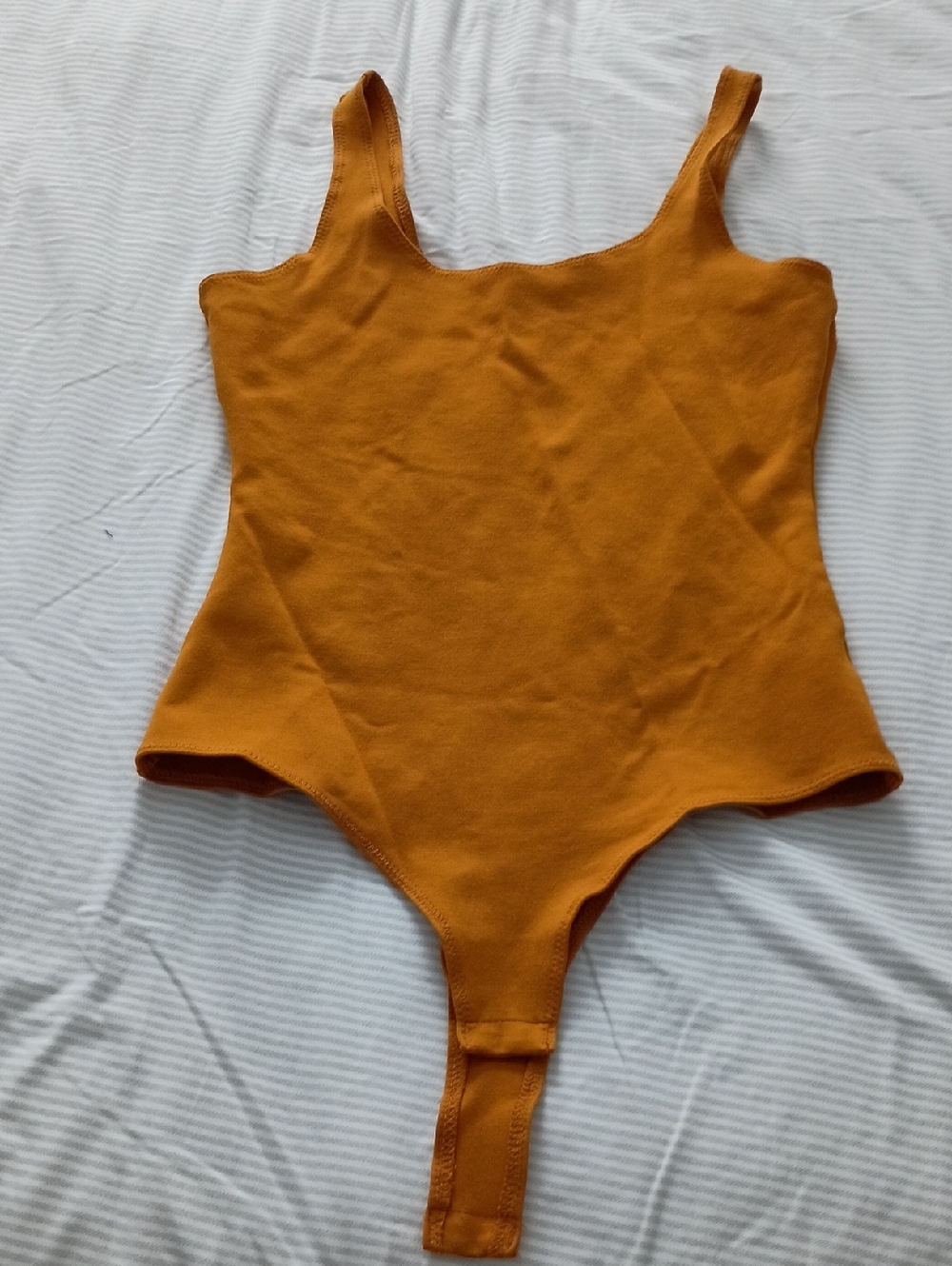 Stella Luce Mustard Tank Bodysuit
